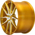 15 16 17 18 19inch 4X100 5X112 Alloy Wheel 5X130, Aftermarket Wheel Golden Rim - Image 2