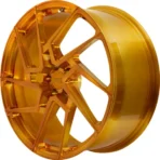 15 16 17 18 19inch 4X100 5X112 Alloy Wheel 5X130, Aftermarket Wheel Golden Rim - Image 3