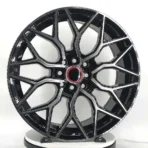 15 Inch 17 Inch 20 Inch 5 Hole 5X120 5X114.3 Aftermarket Car Alloy Wheels Oy17199 Black Machine Matt Black Casting Wheels - Image 2