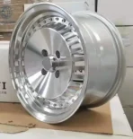 16 17inch 4X100/5X108/112 Rim Silver Polished Concave Cast Coach Wheels - Image 2