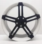 18-19 Inch 5 Holes Popular Design High Performance Black Plus White Lip Car Wheel Rim
