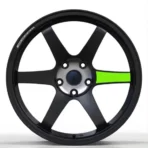 18X8 5X108 Gloss Black Green Tinted Clear-Coat Wheel 43mm Rim for Truck/SUV/Car/Jeep/off Road/Racing - Image 2
