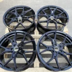 19 20 21 Inch Customized Aluminum Alloy Forged Rims 5X112 5X114.3 5X120 Gloss Black Passenger Car Wheels