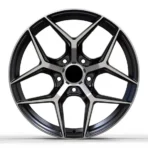 19 Inch 20 Inch 5X100 5X112 5X120 Car Alloy Wheel Rims Oy17184 Matt Black Chrome Rivets