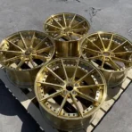 2 Piece Alloy Rims Brushed Gold Forged Car Wheel for Passenger Car - Image 4