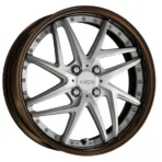 21 22 Inch Gloss Black Forged Wheels with Brushed Aluminum Face for Suvs, PCD 5X112 5X114.3 5X120, Et 30 - Image 3