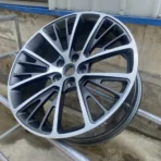 5 Holes Alloy Car Wheel Gunmetal Gray Silver Painting Durable Car Wheel Rims - Image 3