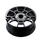 5 Holes Black Car Wheel Silver Machined Face Forged Car Wheel - Image 3