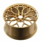 5 Holes Golden Finished Car Wheel High Performance Forged Aluminum Alloy Car Wheel - Image 3
