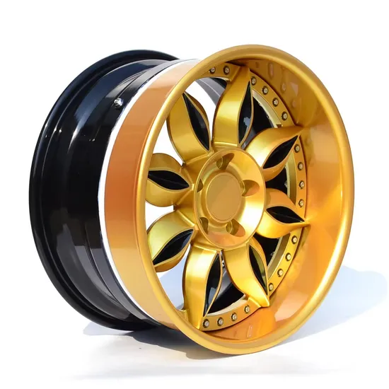 5 Holes Golden Finished Car Wheel High Performance Forged Aluminum Alloy Car Wheel