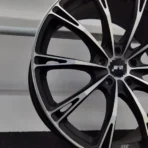 5 Holes R18 R19 Black Machined Gloss Black Car Wheel Rim Mag - Image 3