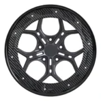 5 Holes Off-Road Alloy Wheels Carbon Fiber Cover - Image 2