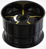 5X112 2 Piece 18 19 20inch Black Hub Yellow Spoke Aluminium Alloy Wheel Rim Alloy Rims - Image 3