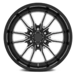 6 Holes Multi Spokes Deep Concave Customized Forged Black Painting Silver Lip Aluminum Alloy Wheel Rims - Image 2