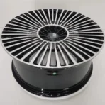 A356 Aluminum Alloy 6 Holes Black Machined Face Car Wheel Rim