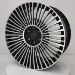 A356 Aluminum Alloy 6 Holes Black Machined Face Car Wheel Rim - Image 3