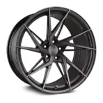 Aftermarket Matte Black 5 Holes Aluminum Alloy Car Wheel Rims with Beautiful Spokes - Image 2