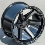 Alloy Car Wheel 15/16inch Et0 6*139.7 Deep Dish Black Rim Forged Milling Monoblock Car Wheels - Image 4