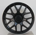 Alloy Wheel Rim Black Half Machined Face 5 Holes Wholesale Aluminum Alloy Wheel Rim