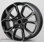Alloy Wheel Size 17X7 18X8 19X8.5 PCD 5X112 Oy17108 Car Rims Black Machine Face - Image 3
