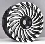 Aluminum Alloy Gravity Casting Car Wheel Rim, a Variety of Processes, 5 Holes Silver Machined Face Car Wheel - Image 4