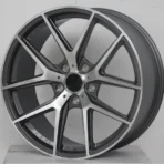 Auto Parts 5 Holes Silver Black Machined Car Wheel Suit for Racing Car - Image 2