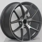 Auto Parts 5 Holes Silver Black Machined Car Wheel Suit for Racing Car - Image 3