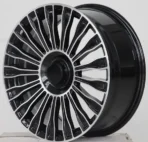 Beautiful 5 Holes 20 Inch Flow Formed Black Machined Car Wheel - Image 3