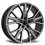 Beautiful Machined Face Flow Formed 5 Holes Aluminum Alloy Car Wheel Rim - Image 2