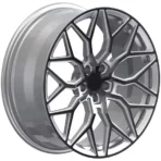 Black Alloy Wheels with Red Center 4X4 Steel Wheel 17inch Forged Rims