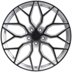 Black Alloy Wheels with Red Center 4X4 Steel Wheel 17inch Forged Rims - Image 4