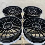 Black Forged 2-Piece Custom Aluminum Alloy 5 Holes Car Wheel