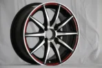 Black Machine Face 13 14 15 Car Racing Mag Wheels PCD 98~100 with 4/5 Hole Aftermarket Alloy Wheels - Image 3