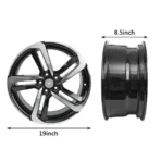 Black Machine Face Color Car Accessories Aluminum Alloy Wheel Rims for Japanese Car