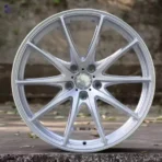 Black Machine Lip Silver Machine Lip Racing Style 4/5 Bolt Patterns Wheel Rim