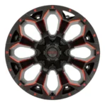 Black Red Assault Off-Road Wheel 15-24inch Deep Concave for 4X4 SUV - Image 2
