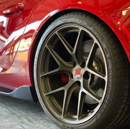 Black Red Silver High Quality 5 Holes Golden Wheel Alloy Car Wheel Rims Concave Car Wheel