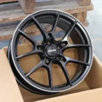 Black Silver Color Aftermarket 5 Holes High Performance Aluminum Alloy Wheel Rims - Image 4