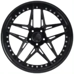 Black Thin Spokes Car Wheel Accessories Auto Spare Parts Racing Car Aluminum Alloy Wheel Rims - Image 2