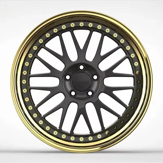 Car Accessories Car Wheels 15/16 Inch 5*114.3 Gold Lip Aftermarket Casting Alloy Rims