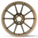 5 Hole Brushed Bronze Polished Lip Forged Car Alloy Wheel Rim - Image 2
