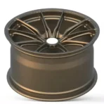 5 Hole Brushed Bronze Polished Lip Forged Car Alloy Wheel Rim - Image 3
