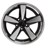 Car Rim 17 18 19 20 21 22 Inches Black Star Multi Spokes Polished Aluminum Alloy Wheel Rim - Image 3