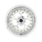Classic Chrome 15" 5X127 PCD Vintage Car Wheel Rims - Image 4