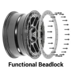 Classical Style off Road Car Wheel 6 Holes Alloy Car Wheel with Beadlock - Image 3