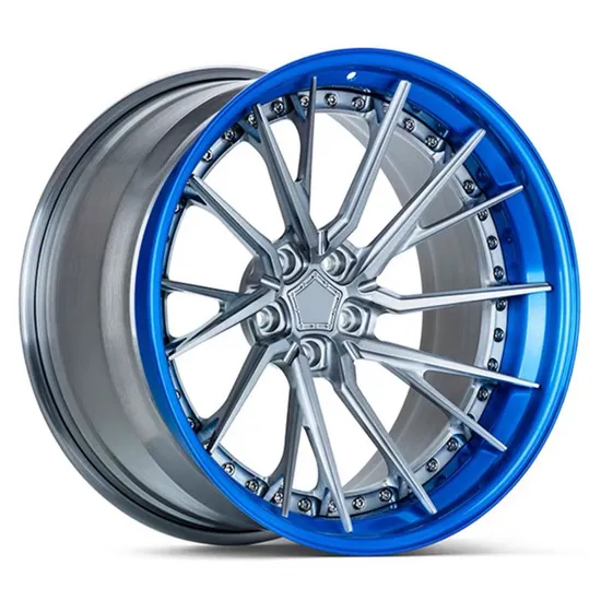Colorful Wheel-Hub-Rim-Spoke Aftermarket PCD 5X114.3 17 20 Inch Wheels Blue Rims Suitable for All Truck/SUV/Car/Jeep/off Road/Racing Vehicles