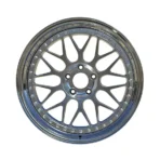 Custom 5X120 Wheels 2-Piece Forged Red Center Polished Barrel Concave Forged Car Alloy Wheels Rims - Image 4