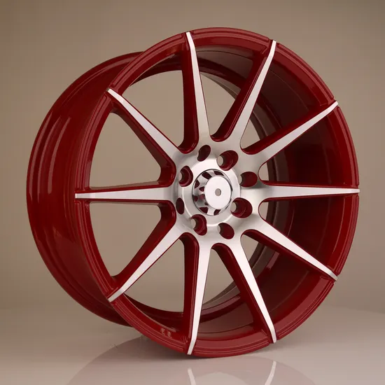 Custom Alloy Wheel Auto Parts Red Color Rims