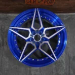 Customize Finishing and Size 5 X 114.3 Oy17052 Forged Rims 3 Piece Forged Aluminum Alloy Wheels Blue - Image 2