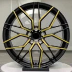 Customized Yellow Spokes 5*108 5*120 17-24inch Milled Letter Rims Car Alloy Wheels for BMW - Image 2